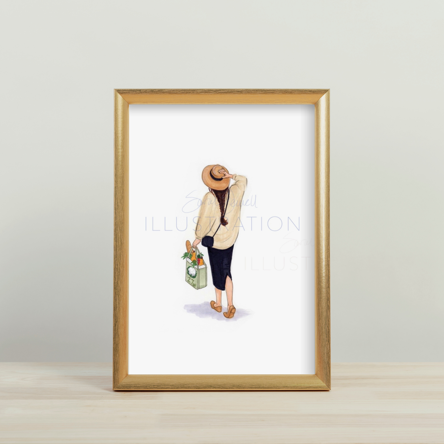 Farmer's Market Day | Casual Fashion Illustration (ART PRINT)