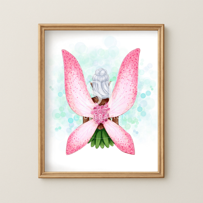 Flower Fairy  |  Fantasy Fairy Illustration (ART PRINT)