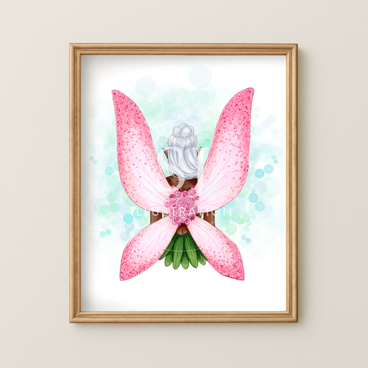 Flower Fairy  |  Fantasy Fairy Illustration (ART PRINT)