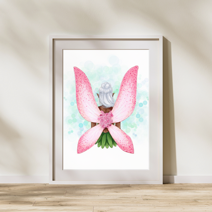 Flower Fairy  |  Fantasy Fairy Illustration (ART PRINT)