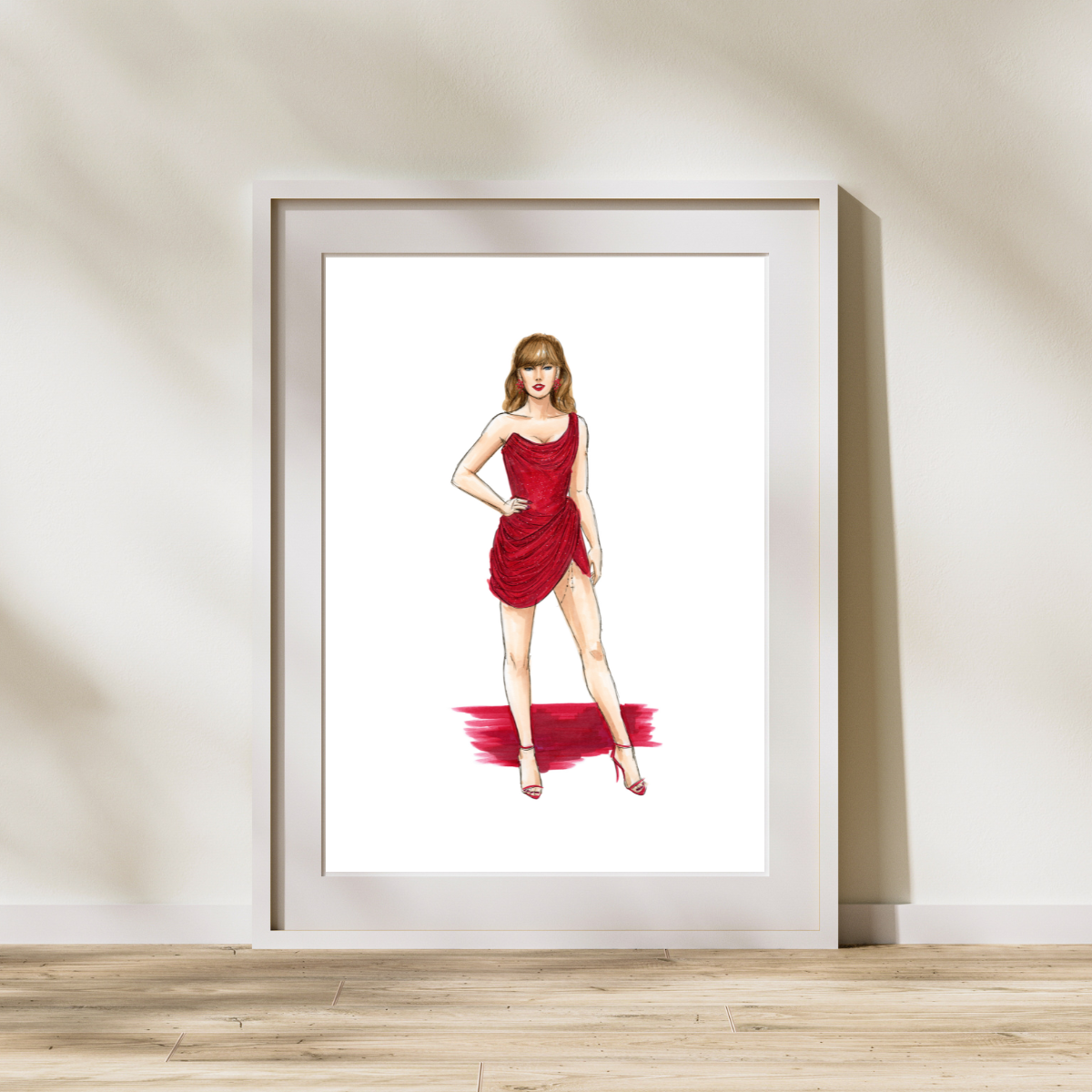 Glittering at the Grammys 2025  |  Red Carpet Fashion Illustration (EMBELLSHED PRINT)
