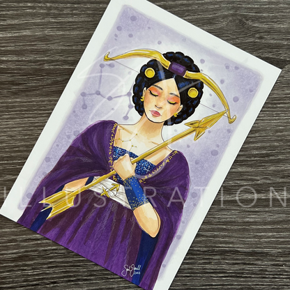 Sagittarius  |  Zodiac Fashion Illustration (ORIGINAL)