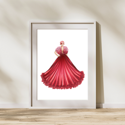 Love in Bloom  |  Inclusive Fashion Illustration (ART PRINT)