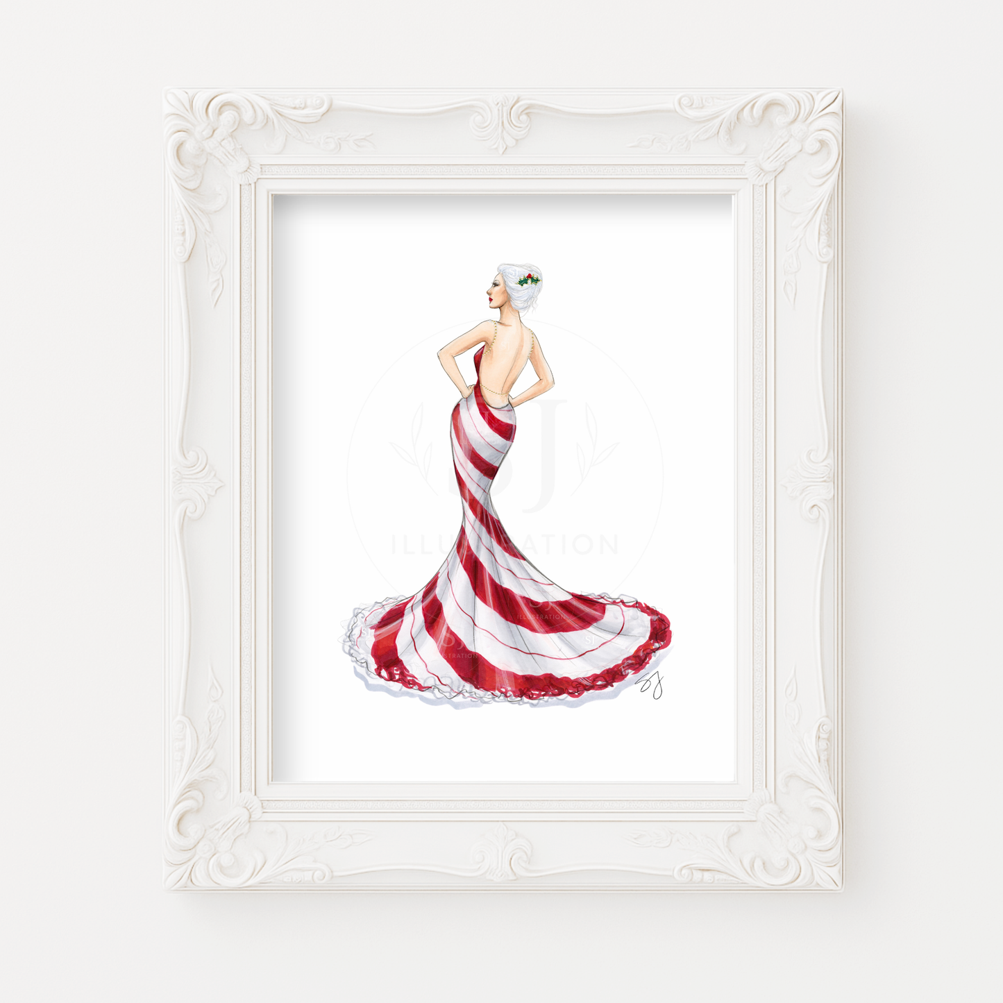 Peppermint Patty  |  Holiday Fashion Illustration (ART PRINT)