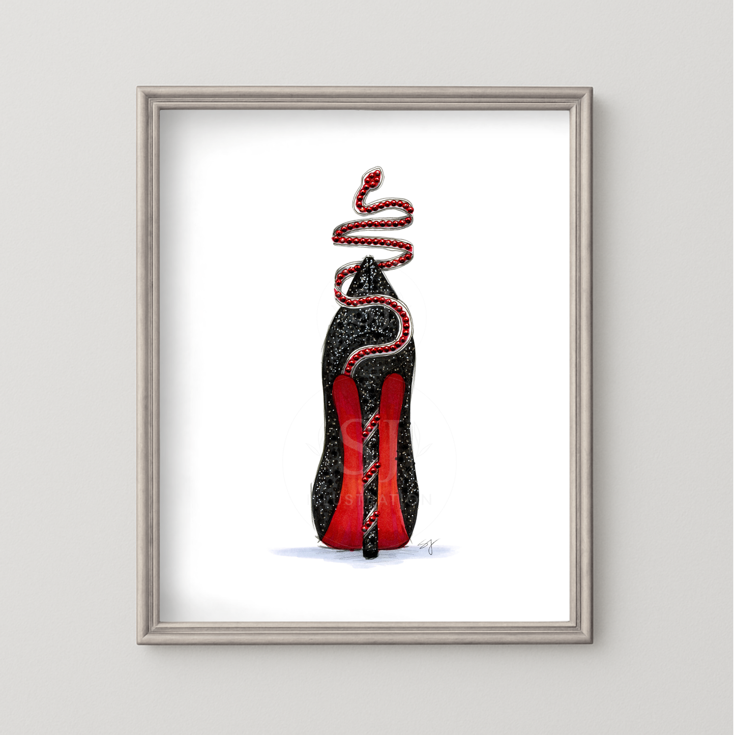 Sky High Reputation  |  Album-Inspired Stiletto Fashion Illustration (PRINT)