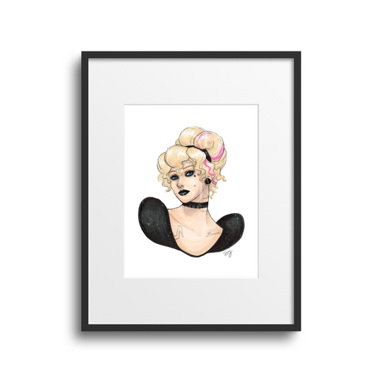 Spookarella  |  Halloween Fairytale Illustration (EMBELLISHED PRINT)