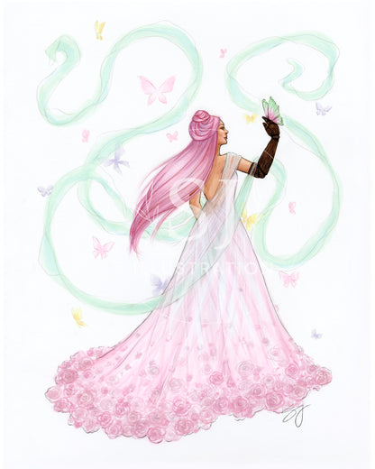 Spring Goddess  | Inclusive Fashion Illustration (PRINT)