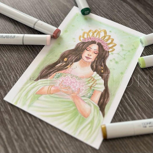 Virgo  |  Zodiac Fashion Illustration (ORIGINAL)