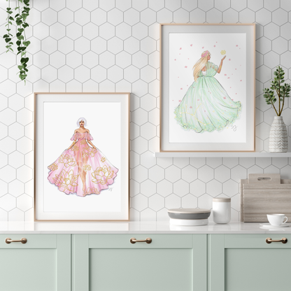 Virgo (series 1)  |  Zodiac Fashion Illustration (ART PRINT)