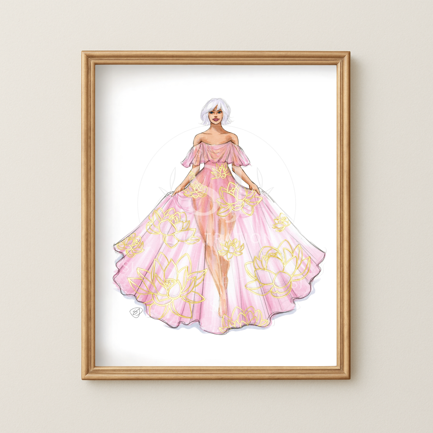 Virgo (series 2)  |  Zodiac Fashion Illustration (ART PRINT)
