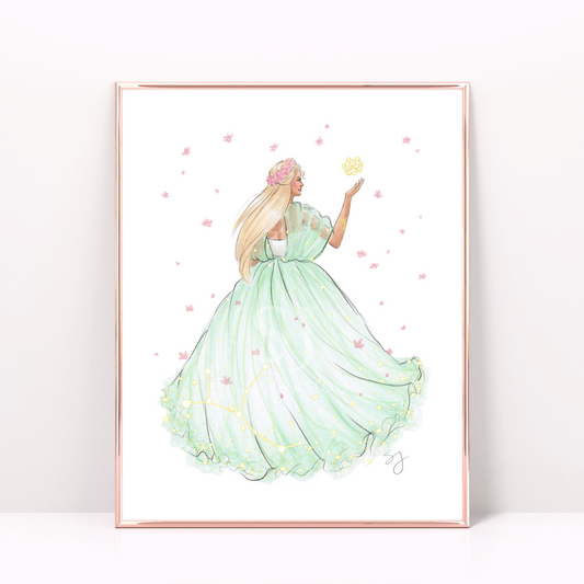 Virgo (series 1)  |  Zodiac Fashion Illustration (ART PRINT)