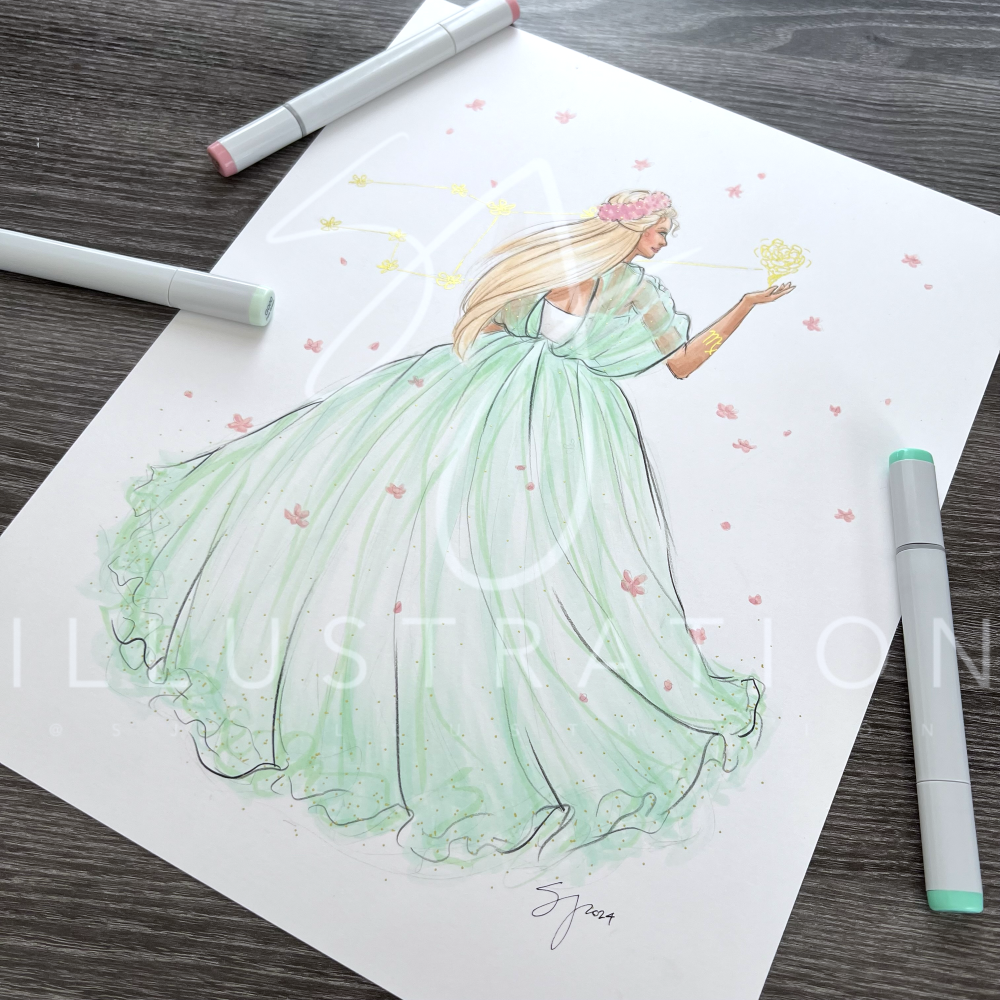 Virgo  |  Zodiac Fashion Illustration (ORIGINAL)