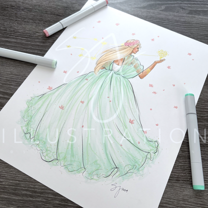 Virgo  |  Zodiac Fashion Illustration (ORIGINAL)