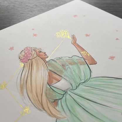 Virgo  |  Zodiac Fashion Illustration (ORIGINAL)