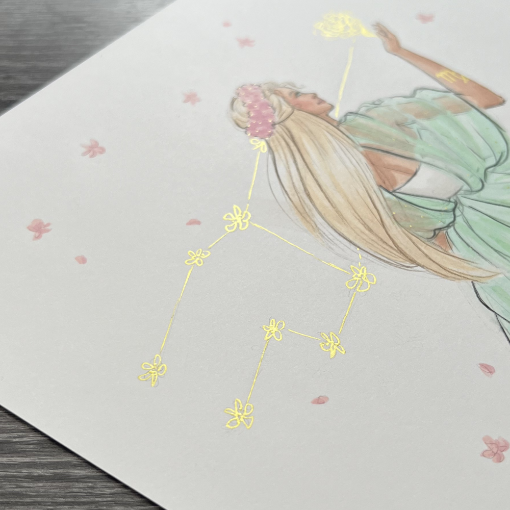 Virgo  |  Zodiac Fashion Illustration (ORIGINAL)