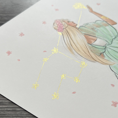 Virgo  |  Zodiac Fashion Illustration (ORIGINAL)
