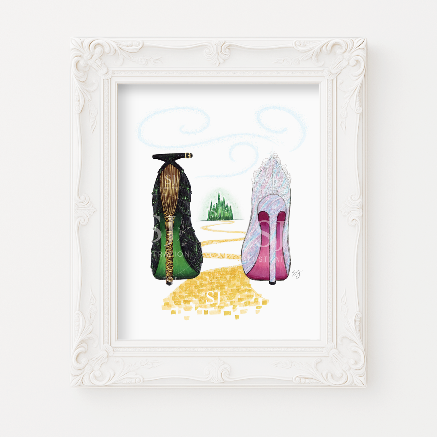 A Wickedly Good Pair  |  Musical Inspired Stiletto Illustration (ART PRINT)